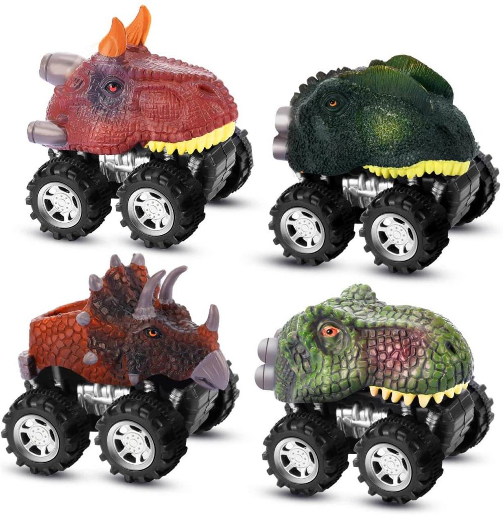 ATOP DREAM Pull Back Dinosaur Toys Cars